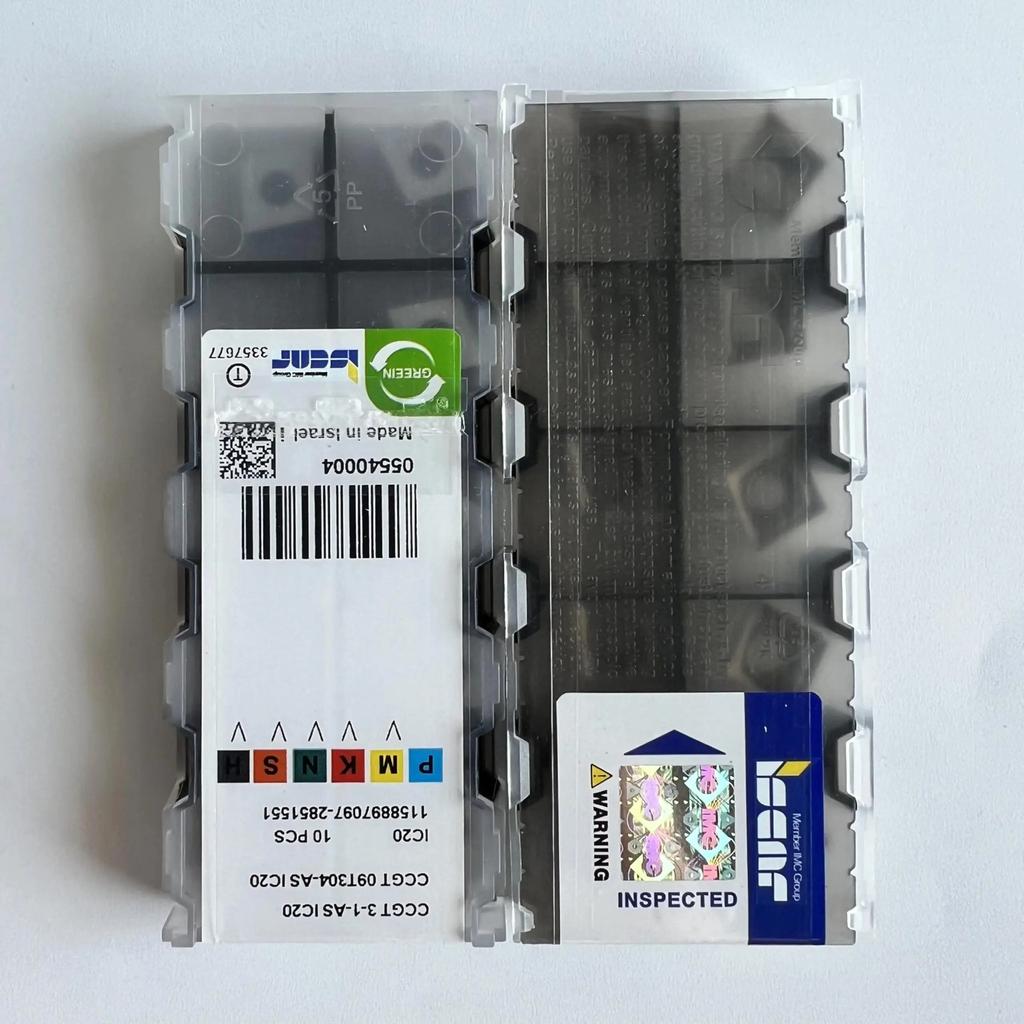 ISCAR / CCGT09T304-AS IC20 /Industrial Indexable Carbide Inserts 10 PCS