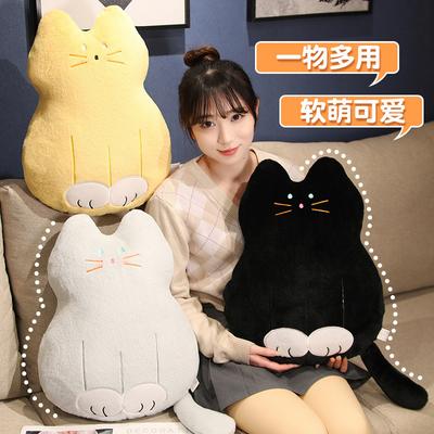 Cute Cat Throw Pillow Doll Girl Bed Sleeping Kitten Doll Soft Plush Doll Birthday Gift