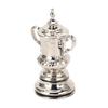 Mini Soccer Game Trophy Cup Model High Simulation Metal Football League Trophy Ornaments Decor