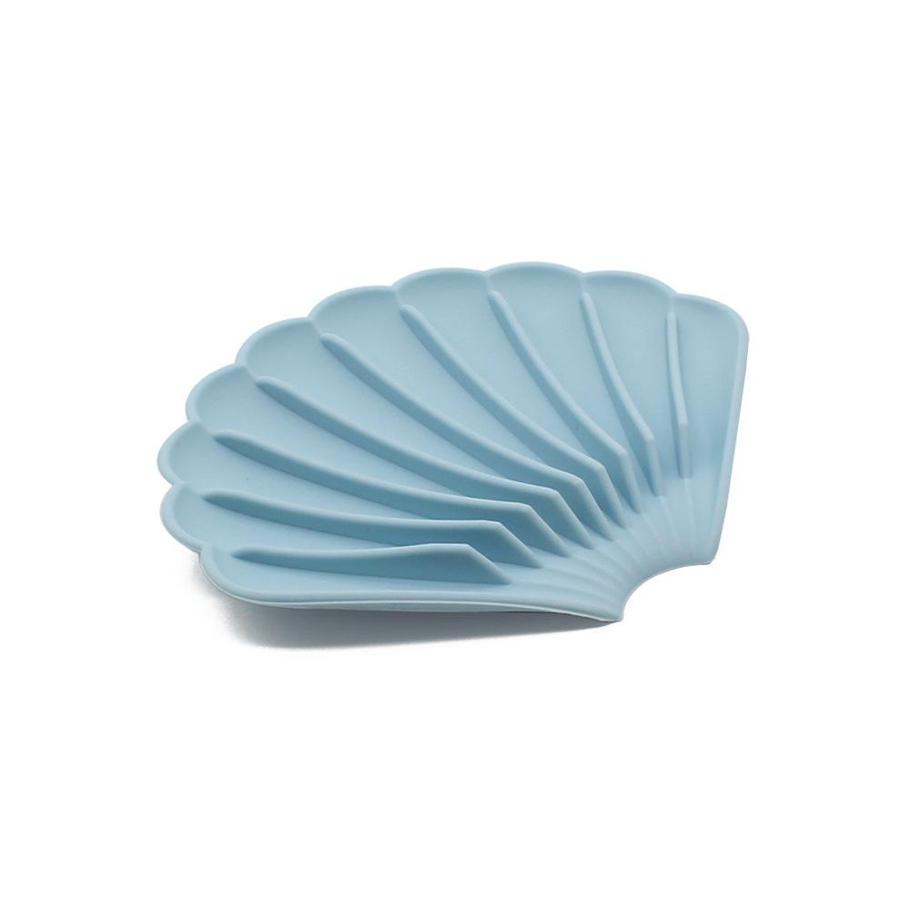 New Silicon Kitchen Bathroom Flexible Soap Dish Storage Holder Soapbox Antiskid Home Supplies