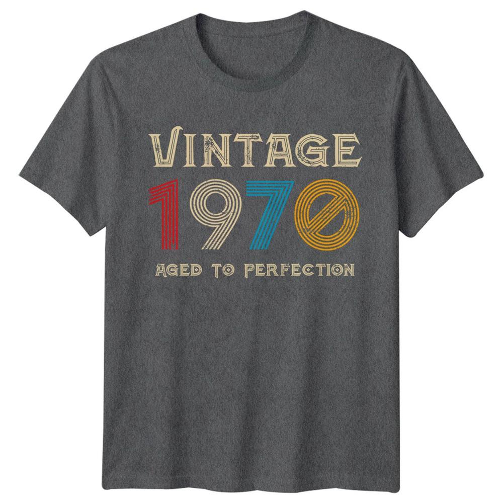 Vintage 1970 Aged To Perfection Unisexs TShirt 56th Birthday Gift
