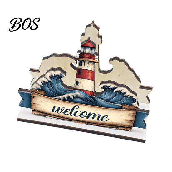 Ocean Napkin Holder Themed Wooden for Table, Summer Coastal Seaside Style Kitchen Accessory Dispenser, Rustic Tissue Kitchen, Dining Room Nautical