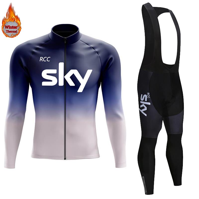 2026 Winter Warm Cycling Clothing Set Thermal Fleece Cycling Jersey Men's Mtb Clothing Man Blouse Uniform Bicycle Clothes Complete Set