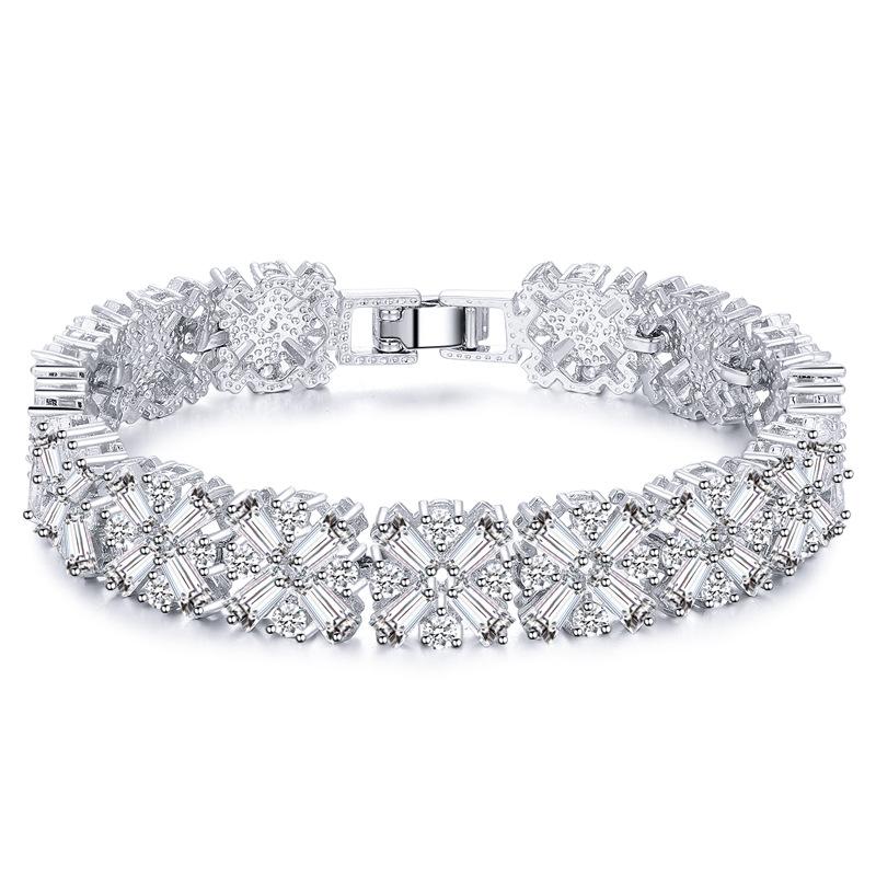 High-End Zircon Bracelet Super Flash Jewelry, High-End Crystal Jewelry