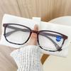 Retro Square Frame Presbyopia Glasses for Women Neutral Light Luxury Glasses HD Anti-blue Light Reading Glasses Diopter To 0+4.0