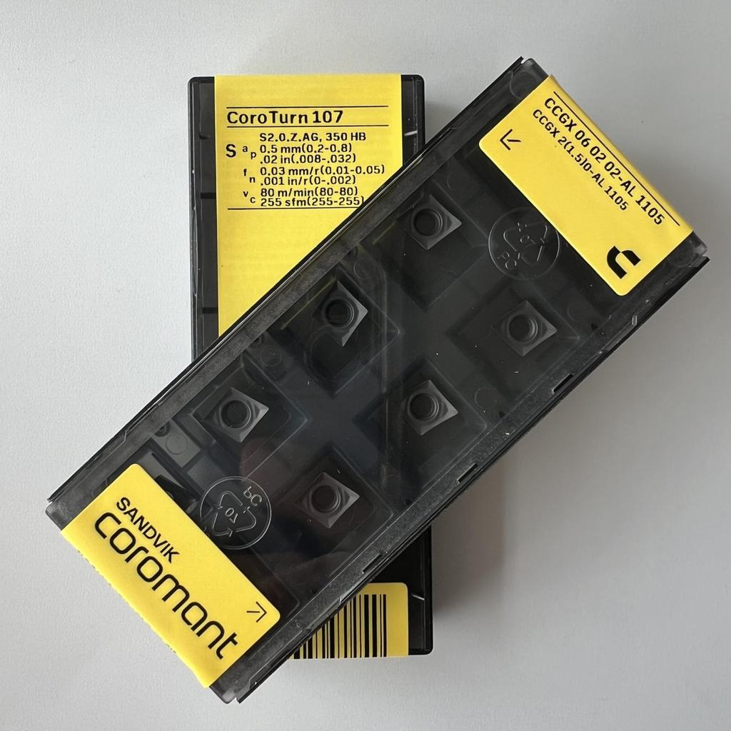 SANDVIK / CCGX060202-AL 1105 / Original Swedish hard alloy blade 10 Pcs