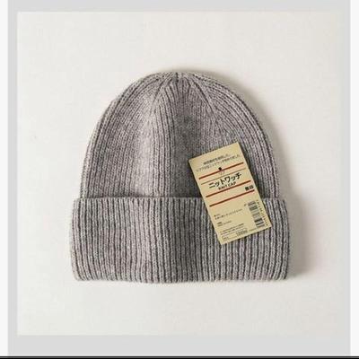 Wollmischung Strickmütze Gekräuselte Wollmütze Warmer Ohrenschutz Herren- und Damenmützen Winter