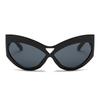 New Large Frame Cat Eye Sunglasses Women Fashion Retro UV400 Protection Oversized Mirror Lens Sun Glasses