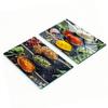 Durable and Stylish Glass Boards with a Colorful Spice Pattern 2x40x52 Cm