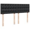 Ottoman Bed with Mattress Black 140x190 cm Faux Leather