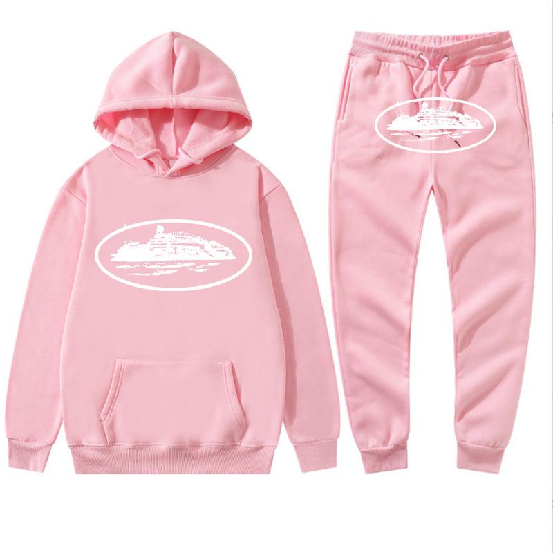 Grensoverschrijdend Corteiz trendy merk hoodie trainingspak sport trui heren en dames tweedelig trui + joggingbroek kleding street shirt