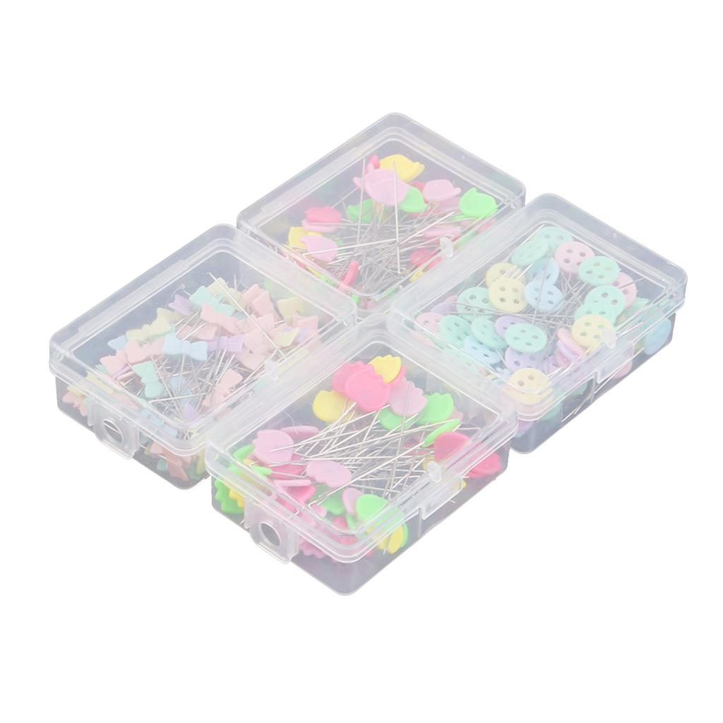 300 st Blomhuvudnålar DIY Quiltingverktyg Sybehör(Typ 2)