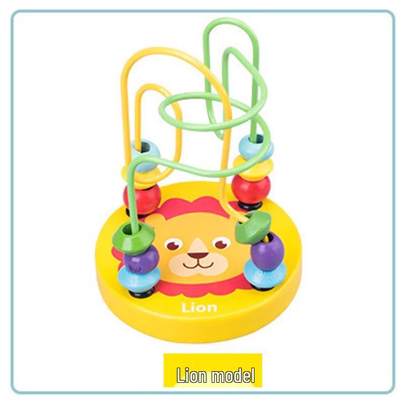 

Деревянный лабиринт с бусинами для раннего распознавания цветов и когнитивного развития у младенцев и малышей