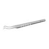 Stainless Steel Tweezers Straight Tip Tweezers Curved Tip Tweezers Slip Resistant Ergonomic Grip for Electronics Jewelry