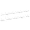 VidaXL Wall Stakes 2 Pcs Steel 1 M