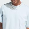 Adidas Solid Color Logo Patch Crewneck T-Shirt Men Tops Light-Blue IM0483