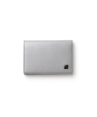 Polymer-Visitenkartenhalter aus Leder [IS/IT], Herren-Rindsleder, Nr. 989603 (Silber)