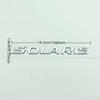 1PC 3D Metal SOLARIS Letters Logo Badge Sticker Car Rear Trunk Emblem Decal for All Cars
