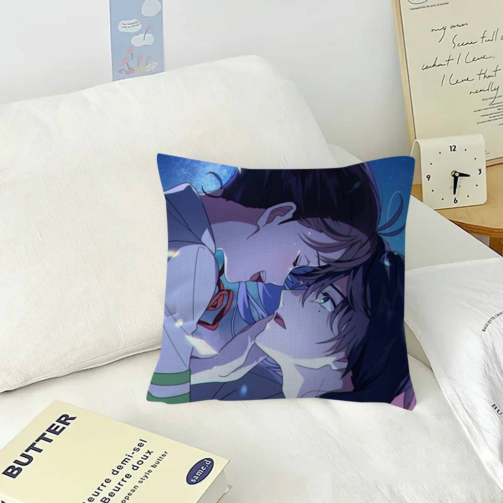 Anime Suzume daijin  Pillow Cushion Cover Pillowcase Living Room Sofa Home Decor Customized