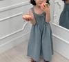 Summer Girls Jumpsuit Loose Children Wide Leg Pants Cotton Baby Girls Sling Pants Fashion Kids Clothes