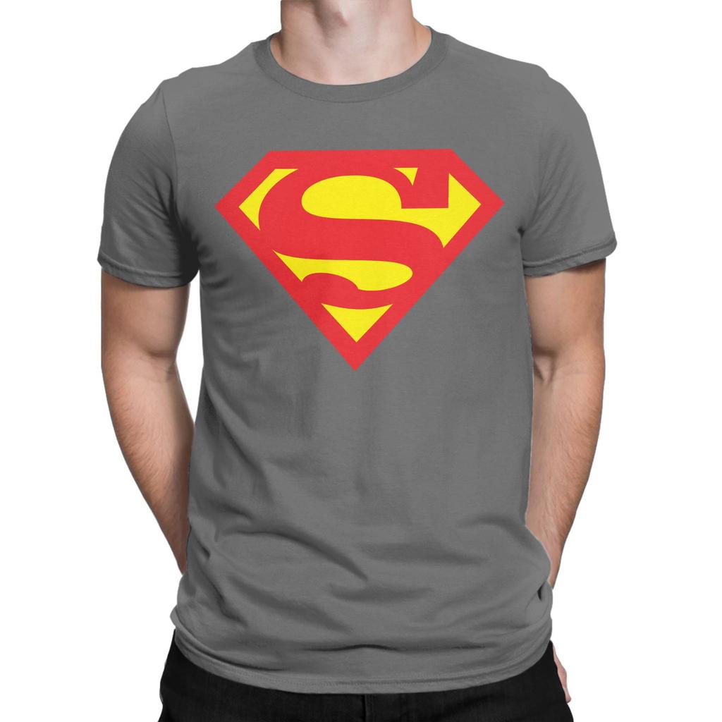 Camiseta con Estampado Gráfico Logo de Superman para Hombre Mujer 100% Algodón Camisetas Ropa