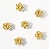 Flowers and Plants Brass Cabinet Pull Camellia Flower Floral Shaped Knobs  Room Furniture