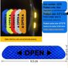 Multi-functional Waterproof Reflective Safety Stickers for Cars - Anti-collision Nighttime Visibility Strips