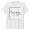 Waterfall Bridge Graphic Unisex TShirt Ladies Tee Unisexs Top Landmarks