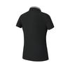 Fila Golf Series Fashionable Minimalist Comfortable Short Sleeve Polo Shirt Women Tops Deep-Black A11W625114FBK
