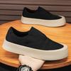 Canvas Men's Shoes Summer New Non-slip Thick-soled Breathable Light Lazy One-pedal Board Shoes Men's Sports Shoes