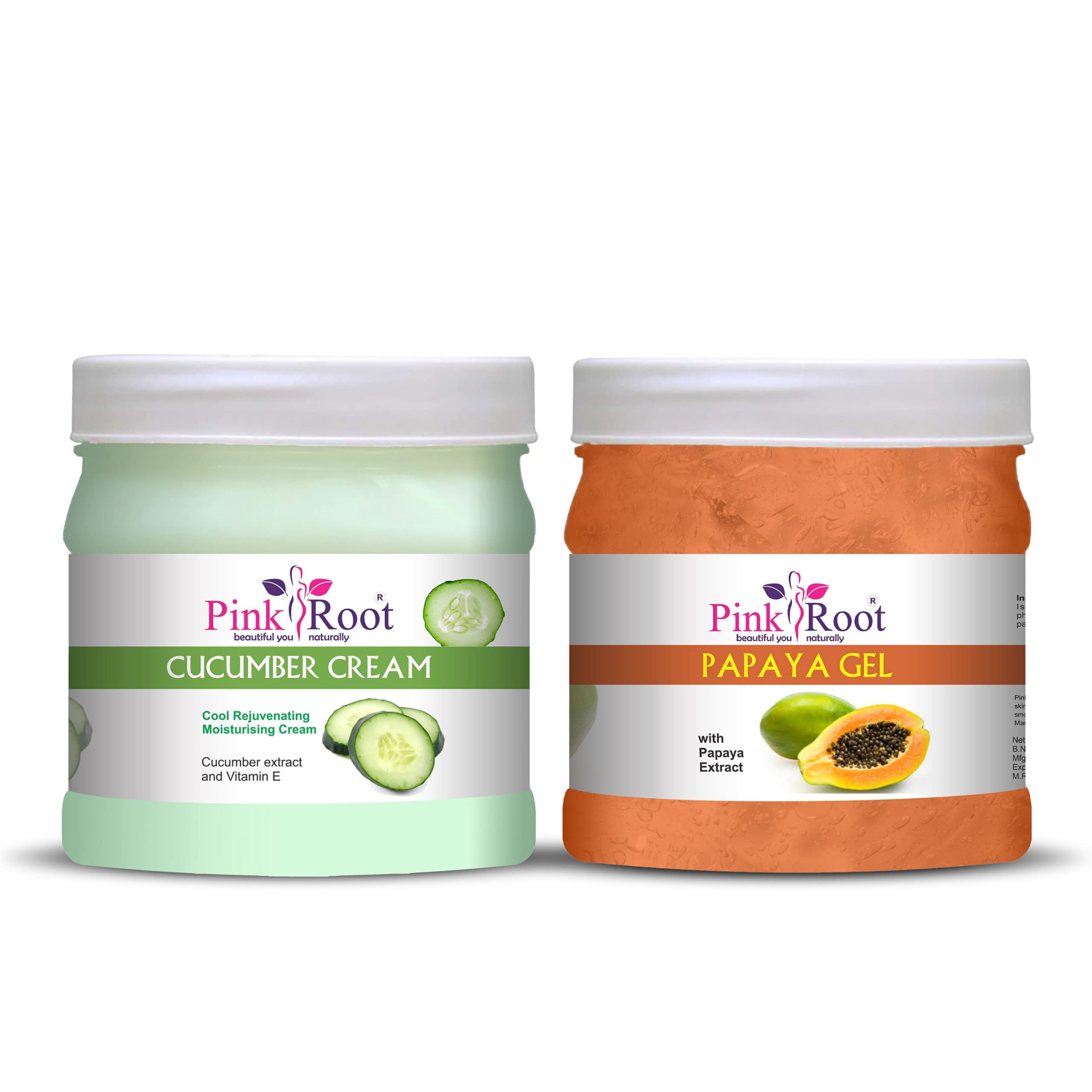 Pink Root Cucumber Cream 500gm with Papaya Gel 500gm