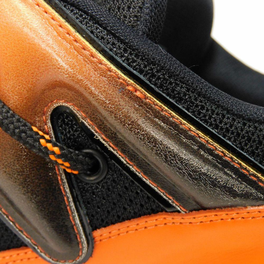 Used 12564 Zigzag Line 7896 6 Metallic Gradient Mesh Low-Top 9.8" LV Logo Orange Men's from Japan AUTHENTIC
