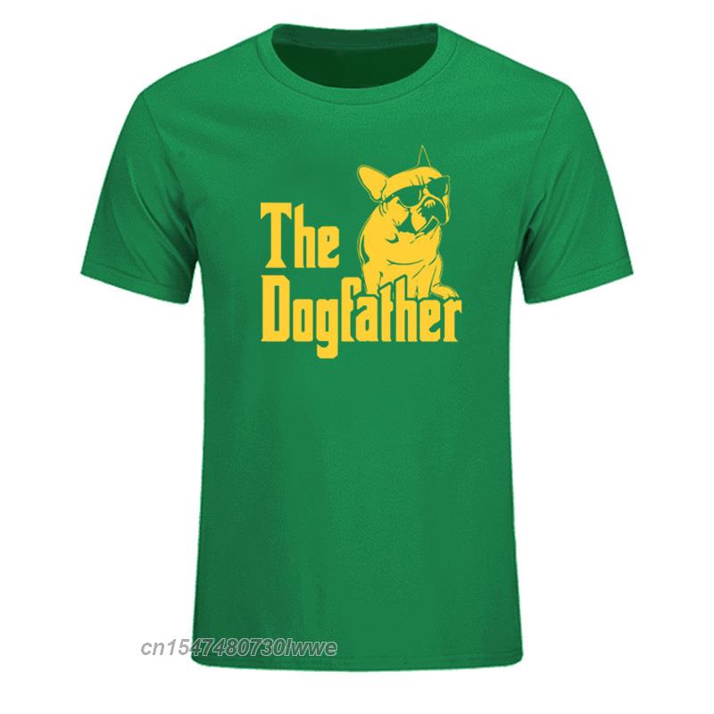 The Dogfather Dog Dad French Bulldog Funny T Shirts Unisex Cotton Harajuku Vintage Tops Tees Tops Eu Size