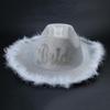 Bridal Party Bride Cowgirl Hat Bride Cowboy Hat Bride Hat Bachelorette Party Hat