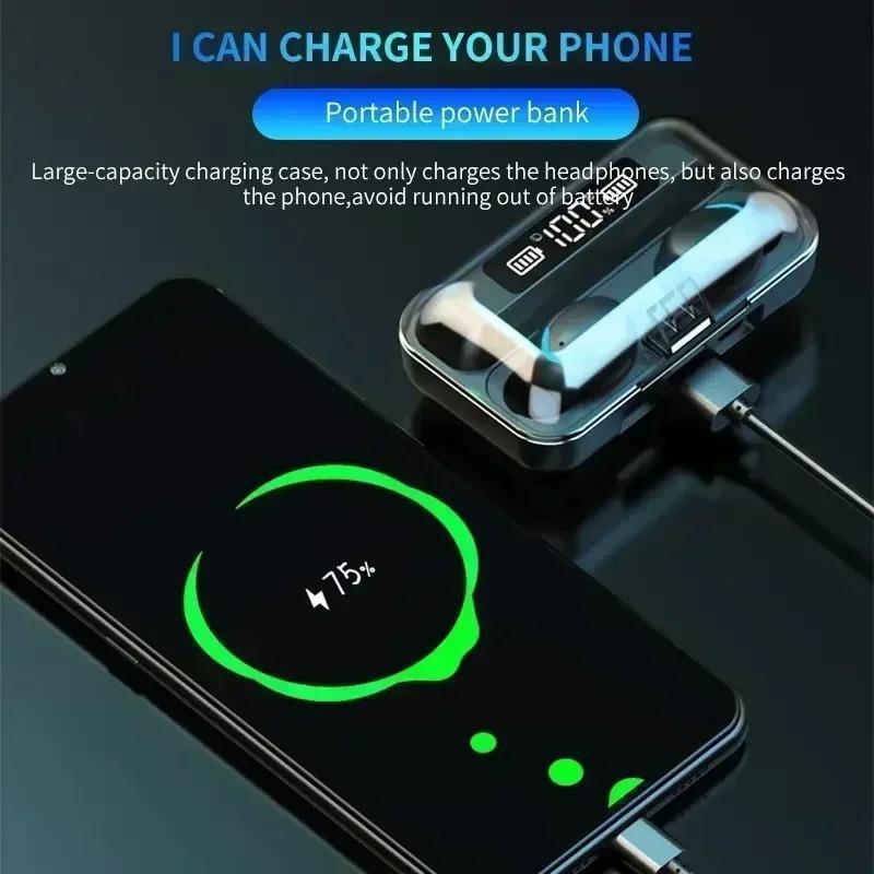 Xiaomi TWS Bluetooth Headphones 9D Stereo High Bass Sport Earphones Handfree Touch Control Tws Wireless Earbuds Waterproof Headset