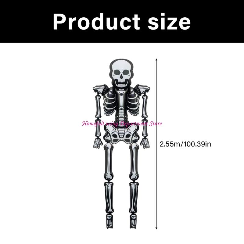 Large 2.55m Skeleton Balloon for Halloween Partie Aluminum Foil Balloons