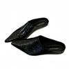 French temperament pointed sandals lazy slippers women's spring 2025 new fashion versatile bag head half slippers women