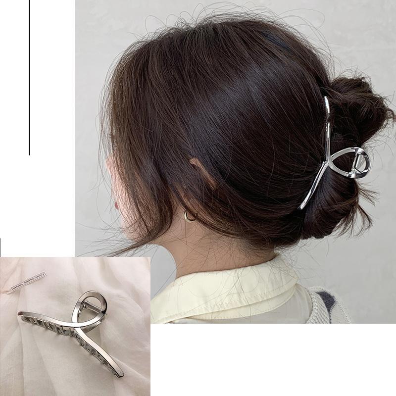 New Metal Claw Clip for Women Gold Geometric Hair Claw Large Size Headband Hairpin Claw Clip Hair Crab Hair Accessories