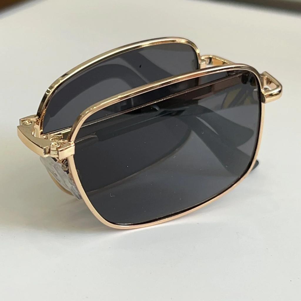 UV400 Polarized Sunglasses Man Portable Foldable Round Frame Shade Windshield Eyeglasses Bicycle Accessories Eyewear