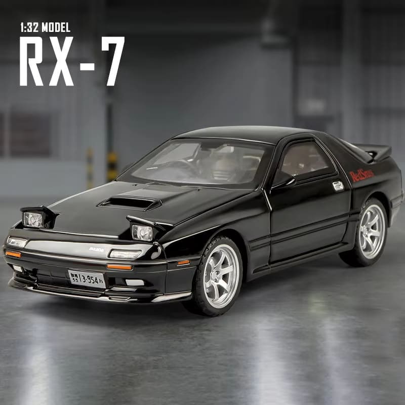 

Новый 1:32 Mazda RX7 AE86 Mazda MX5 литая модель автомобиля из сплава металла игрушечная машинка со звуком и светом детская игрушка для мальчика подарочная коллекция украшений чёрный