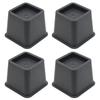 4Pcs Shock-Absorbing Bed Foot Pads Heavy Duty Table Lifters Stable Furniture Leg Risers  Chair Legs