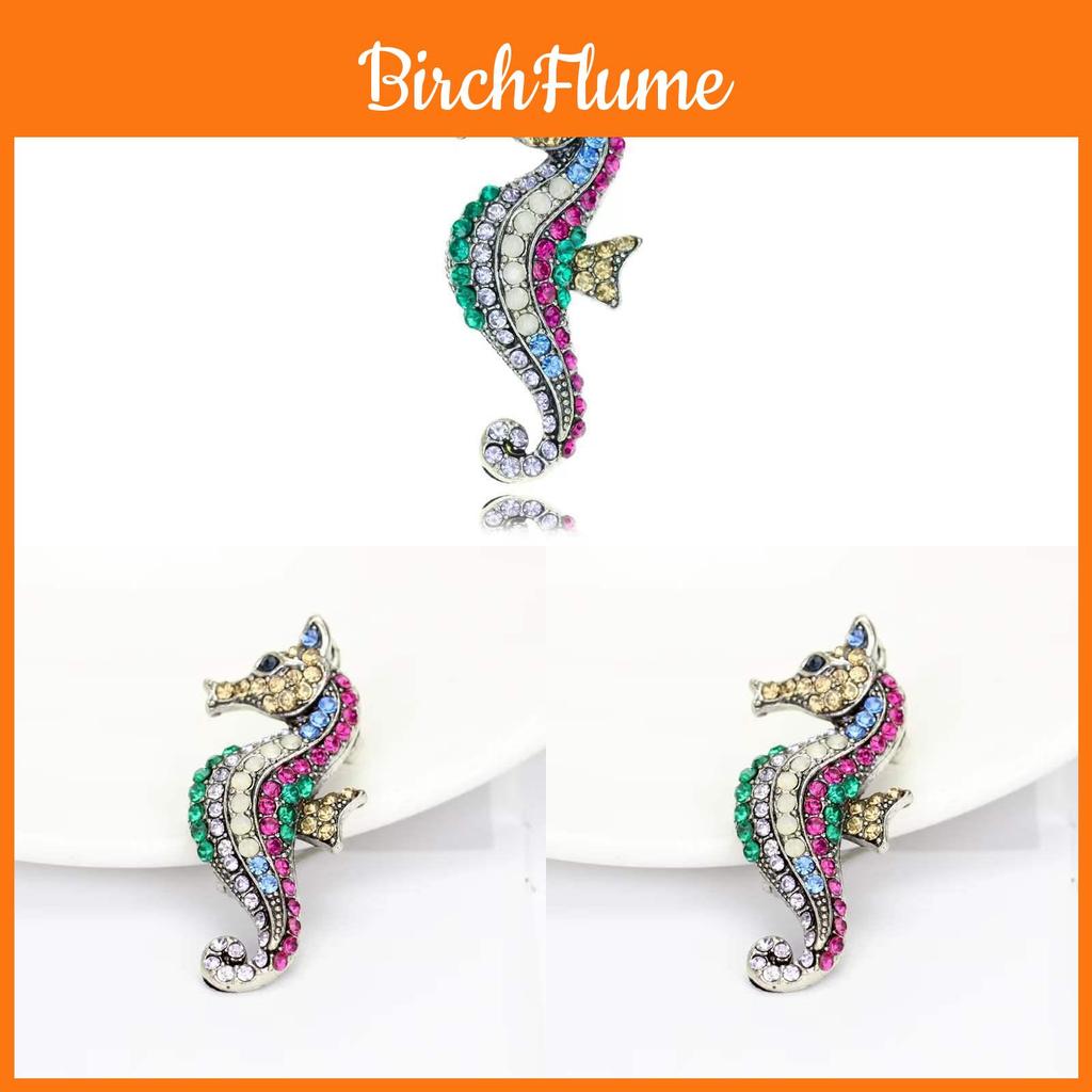 Marine Life Brooch Alloy Retro Seahorse Jewelry Accessory For Men And Women