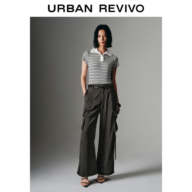 UR 2025 Summer Women's Cargo Wide-Leg Pants