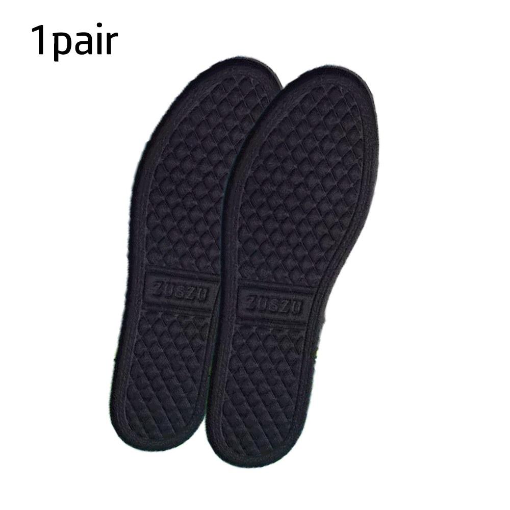 

1pair Light Weight Absorb-Sweat Shoes Pads Absorb-Sweat Running Insoles Men Women 39-40 чорний