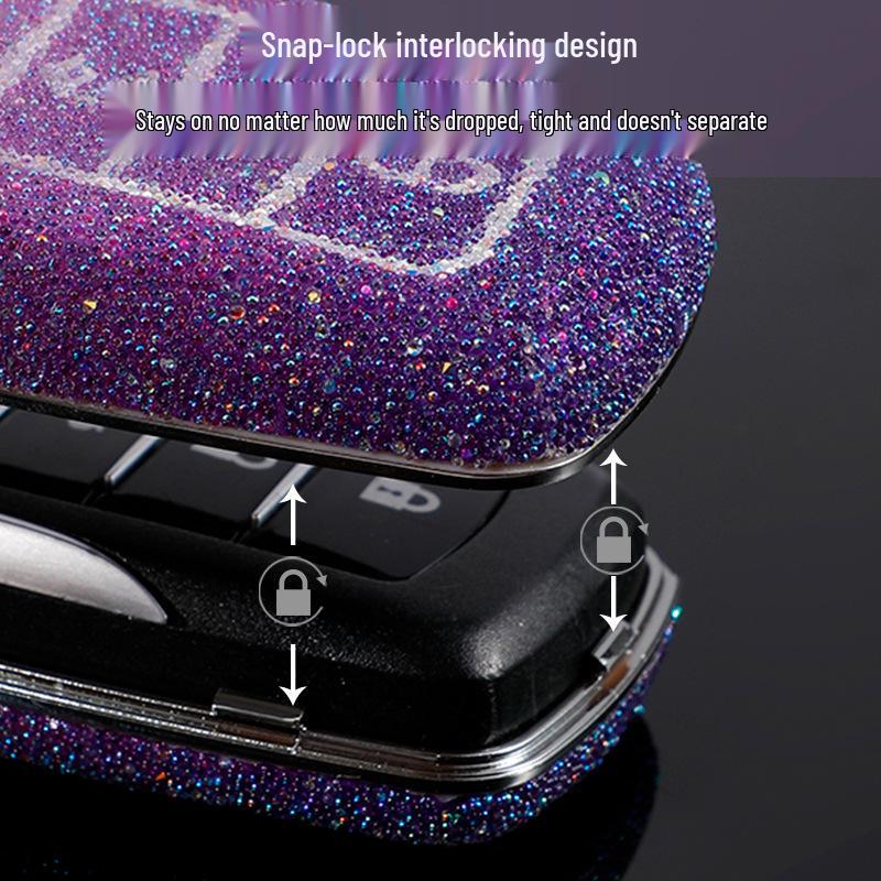 Toyota Car Key Case for Highlander, Camry, Corolla, Venza, Levin, Asian Dragon - Men’s Shell Buckle Bag