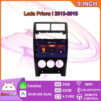 2 Din 9 Inch For LADA Priora I 2013-2018 Android Auto Radio Carplay WIFI GPS Navigation Multimedia Player Auto Stereo 2+32GB