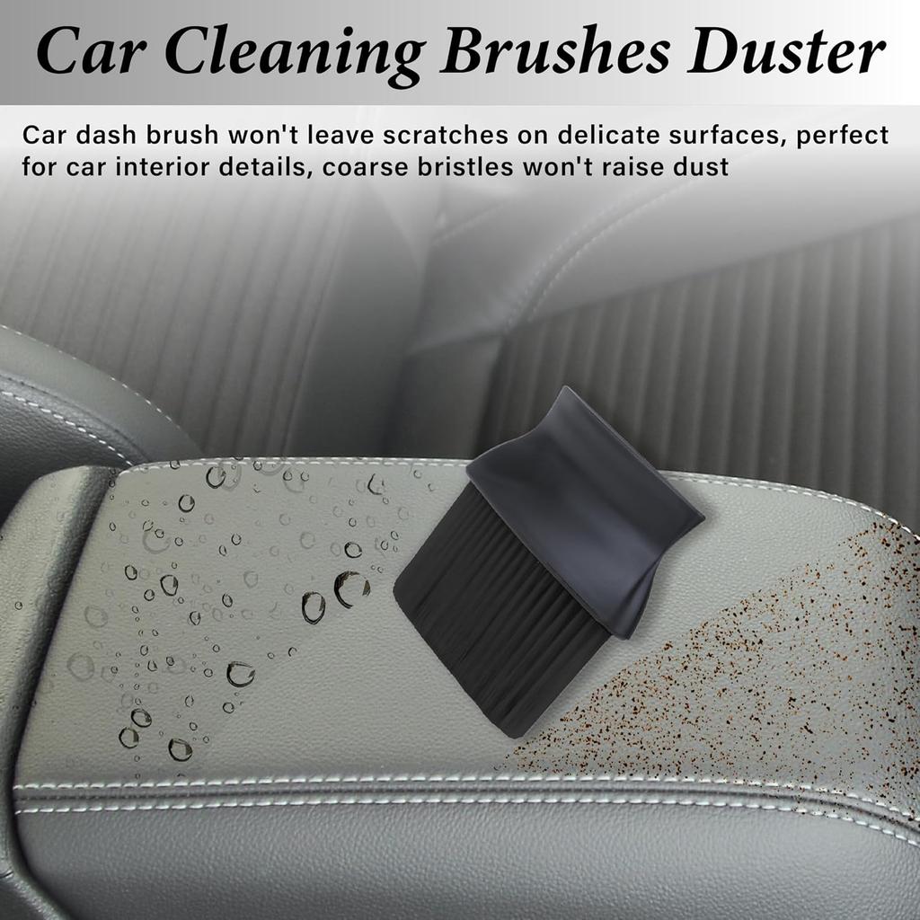 Car Interior Brush, Auto Interior Dusting Brush, Car Detailing Brushes | Car Accessories, Interior Cleaning Brush for Car Interior, Dashboard, Air