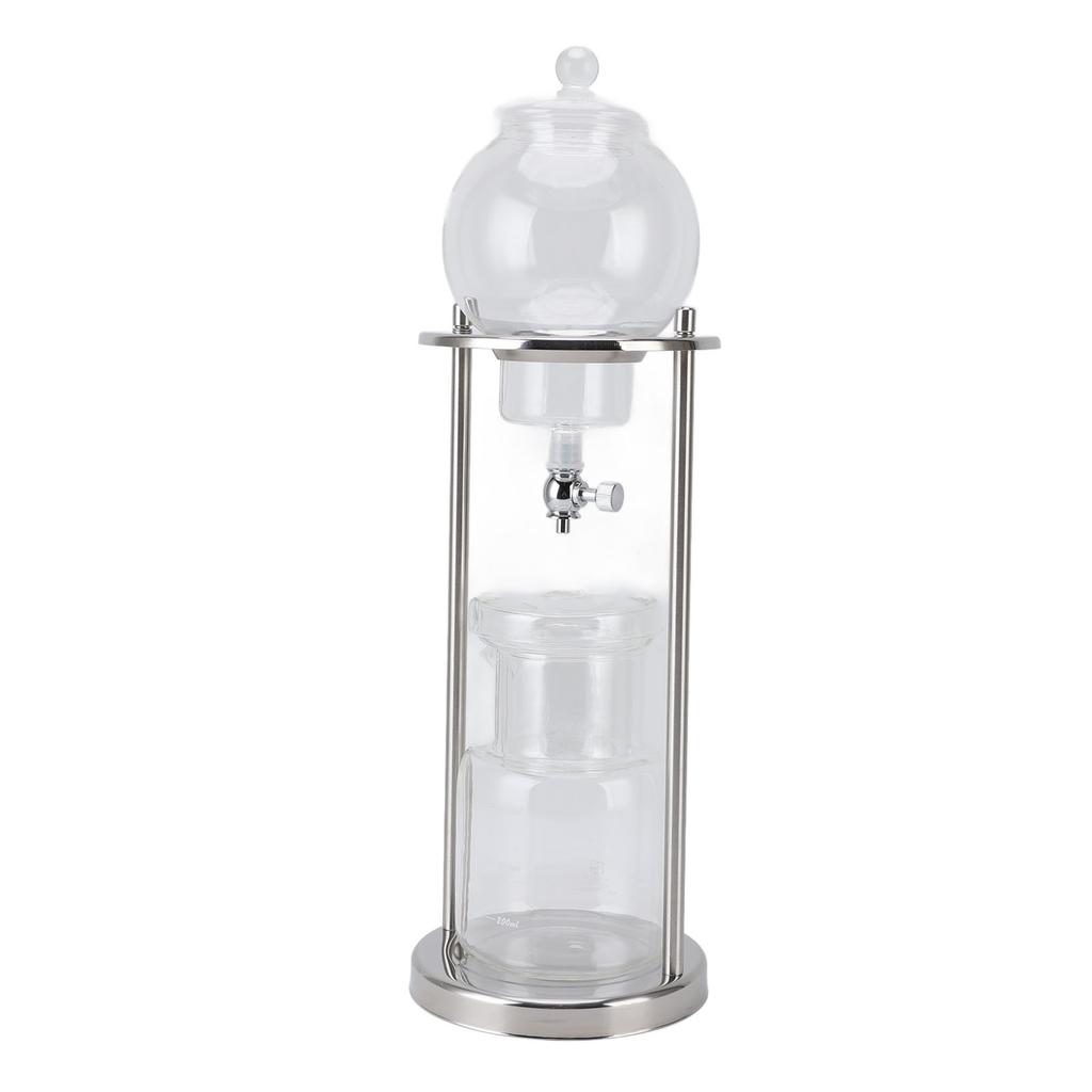 Ledový kávovar Cold Brew Dripper Nerezová ocel Sklo 5 až 8 šálků 600 ml Věž Cold Brew pro domácnost