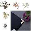 50pcs Creative Vintage Book Corner Protector Practical Iron Scrapbook Protector Durable DIY Book Corner Brackets Home