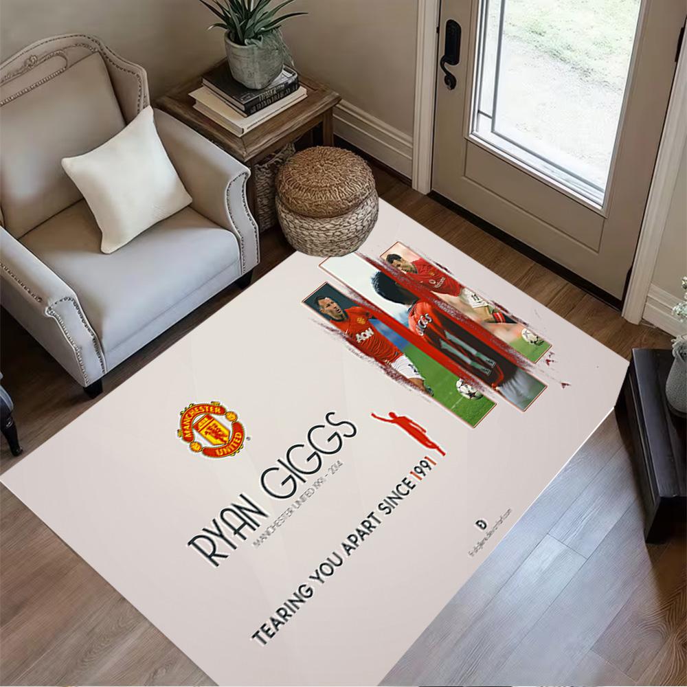 Barcelona's Messi Action Area Rug Design for Game Room Kitchen Dormitory Foyer Anti-slip Rug Decorate Offices Perfect Gift for Friends & Family